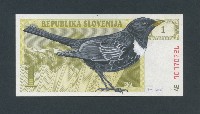 Hanna von Goeler, Ring Ouzel - Turdus torquatus on defunct Slovenian currency
PHŒBUS•Rotterdam